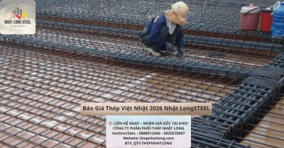 công trường đang thi công giai đoạn 1 nhà cung cấp thép dự án nhật long