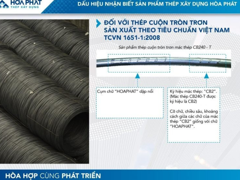 Nhà Máy Thép Hòa Phát 5 ky hieu thep cuon