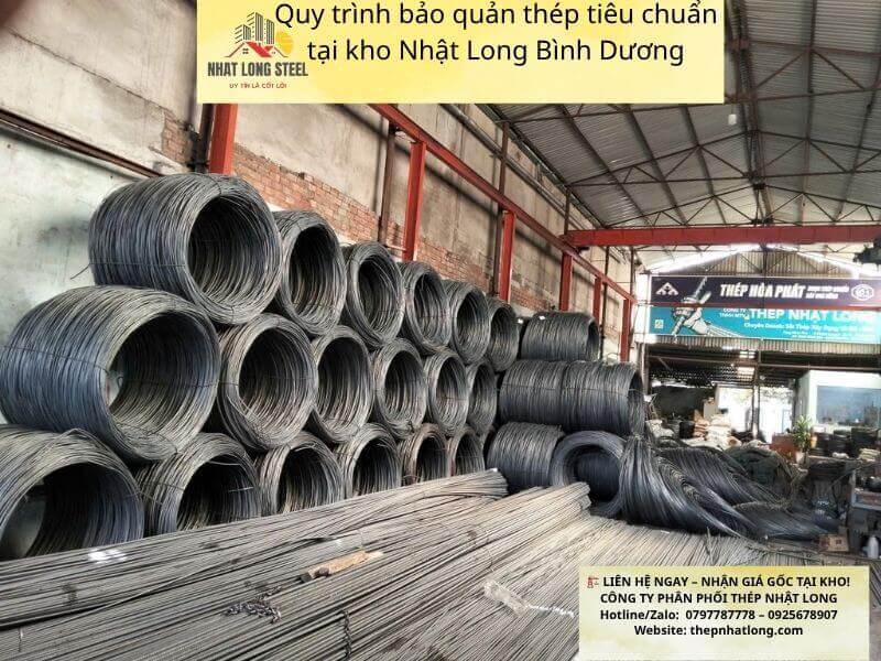 nhận diện thép chính hãng 3 quy trình bảo quản thép tại kho nhật long đảm bảo chất lượng sản phẩm đạt tới 100% sản phẩm