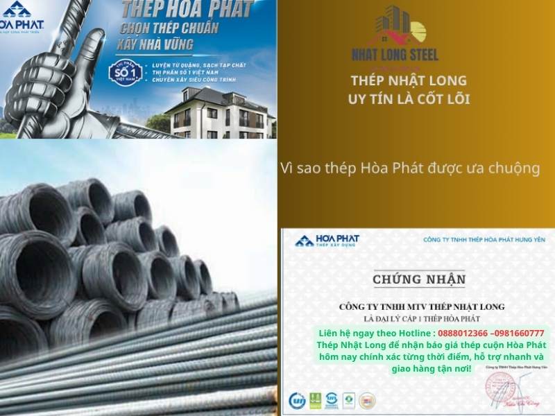 Vì sao thép Hòa Phát được ưa chuộng 2 thep nhat long nha phan phoi thep