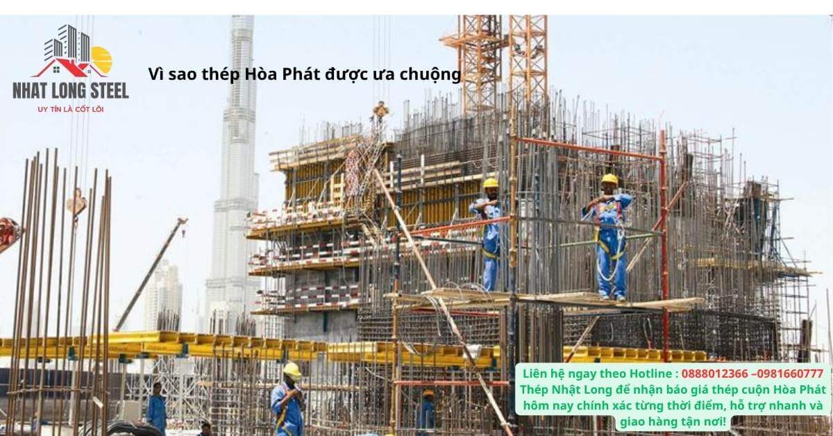 Vì sao thép Hòa Phát được ưa chuộng 1 dự án chung cư quận 1 thép nhật long cung cấp